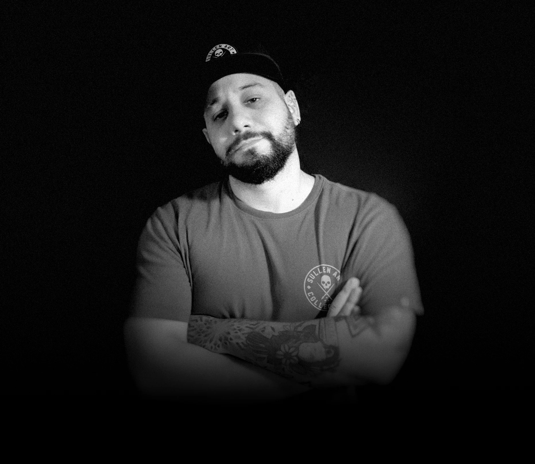 Retrato de Juan Russo, tatuador en Memphis TN.