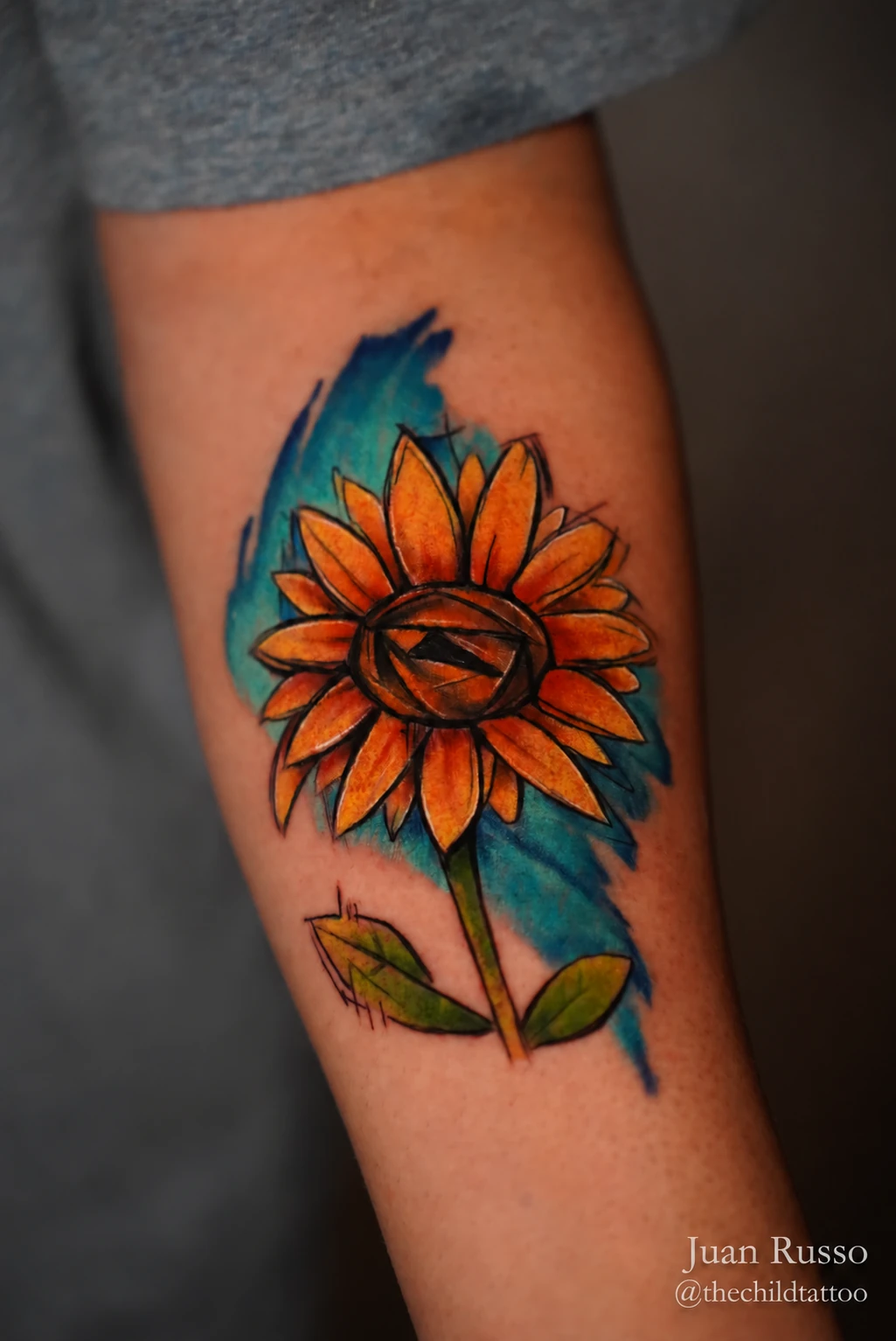 Tatuaje Color de Juan Russo en Memphis TN.