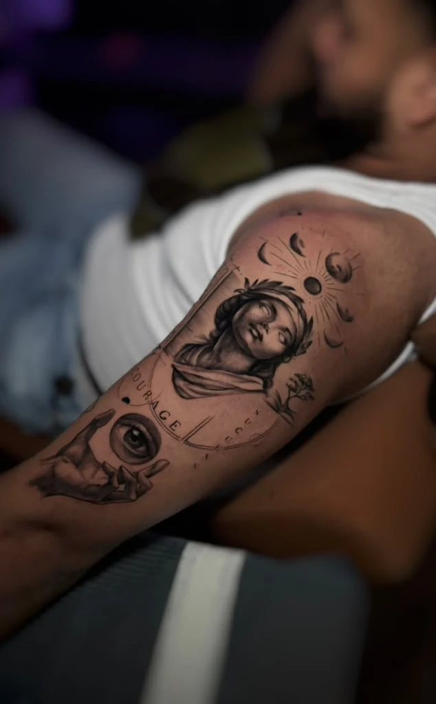 portrait realism tattoo by Juan Russo in Memphis TN.